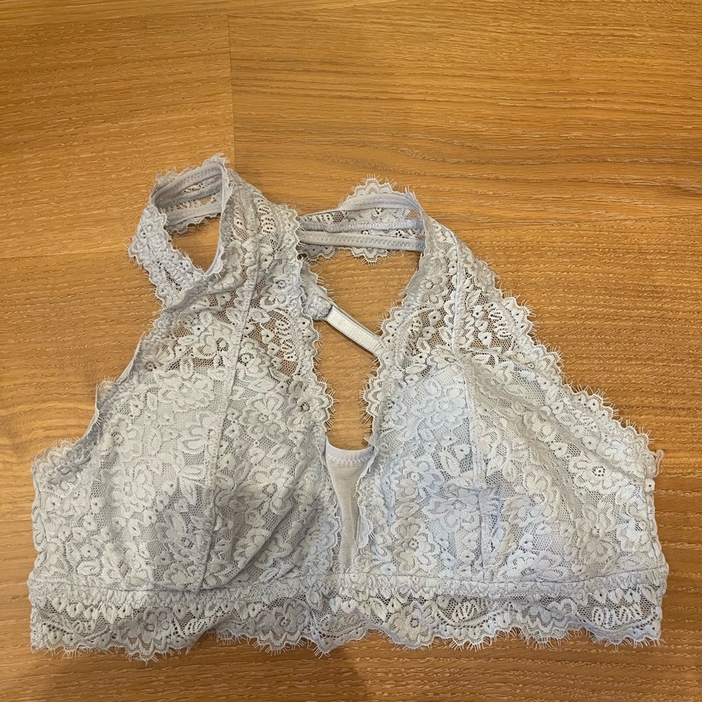 Aerie bralette light blue lace